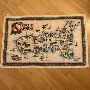 Isola d’ Elba souvenir tea towel 100% cotton